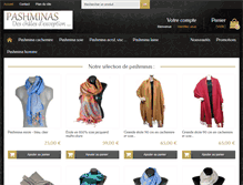 Tablet Screenshot of pashminas.fr